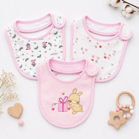 Set of 3 Baby Bibs Collection