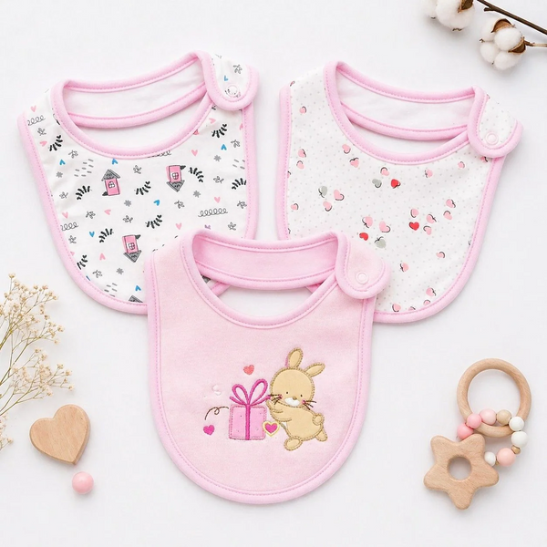 Set of 3 Baby Bibs Collection